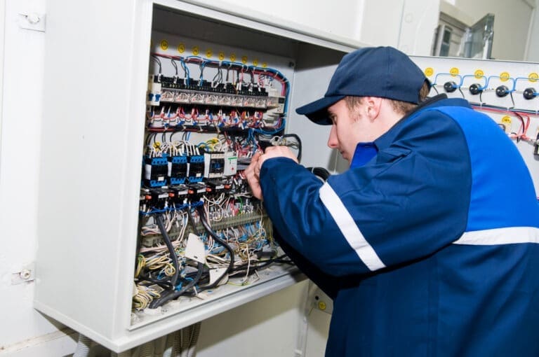 Electrician Fixing Wires